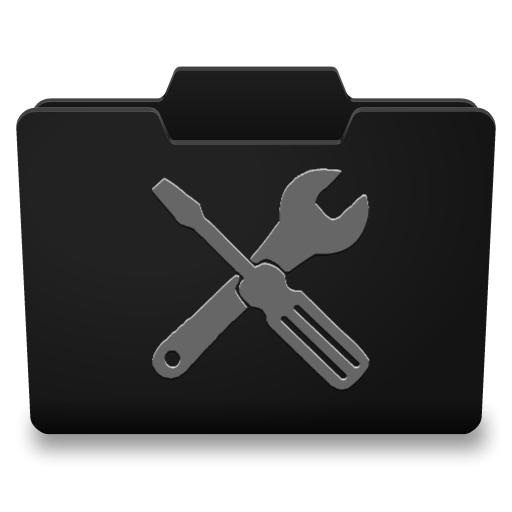 Black Grey Utilities Icon 512x512 png